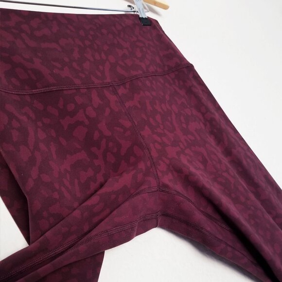 Lululemon Align Crop Legging Inseam 21" Formation Camo Dark Adobe Multi Size 12 - Picture 12 of 14